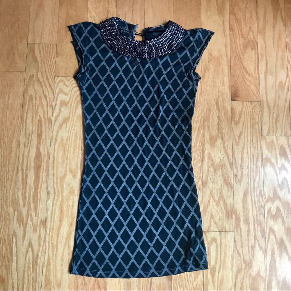 Couture tank top size xs beaded neck